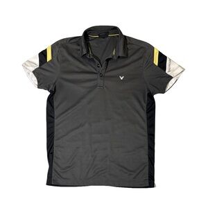 Galvin Green mens M Medium gray performance golf polo shirt Ventil 8 EUC